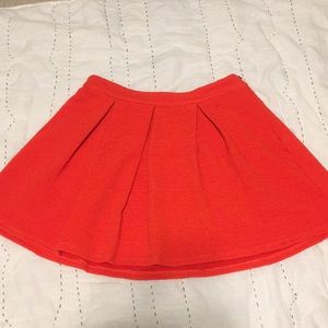 Red skater skirt